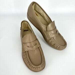 SAS classic moccasin mocha penny loafer 7 7N NEW